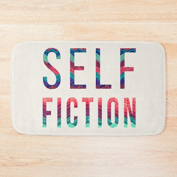 Item preview, "SELF FICTION" saying, colorful font, lettering designed and sold by Time4Space.