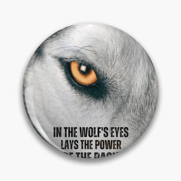 Item preview, In the Wolfs Eyes Motivational Quote designed and sold by hiunlimit.