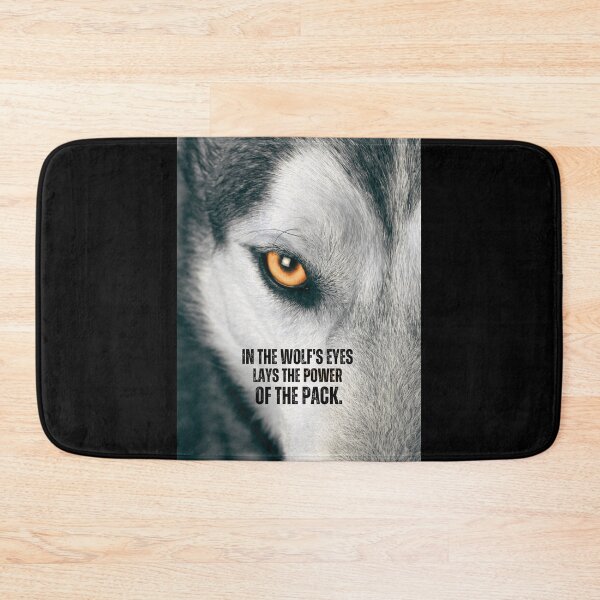 Item preview, In the Wolfs Eyes Motivational Quote designed and sold by hiunlimit.