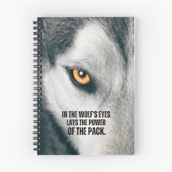 Item preview, In the Wolfs Eyes Motivational Quote designed and sold by hiunlimit.