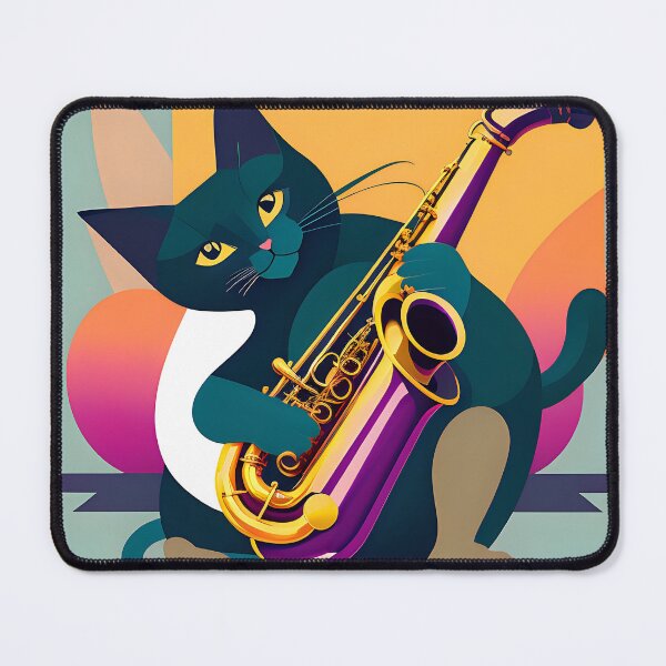 Item preview, Saxophone and Cat Dance designed and sold by AgataKaja.