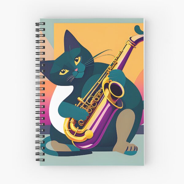 Item preview, Saxophone and Cat Dance designed and sold by AgataKaja.