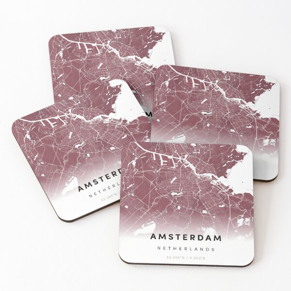 Item preview, Amsterdam city map designed and sold by DeluxBee.