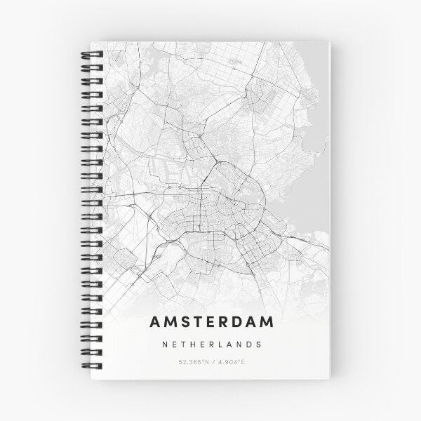Item preview, Amsterdam city map designed and sold by DeluxBee.