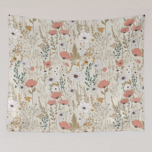 Item preview,  Botanical pattern seamless flower vintage designed and sold by PolarInk.