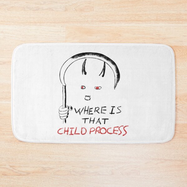Item preview, The Linux Child Process Reaper (black, red) designed and sold by orangejuice10.
