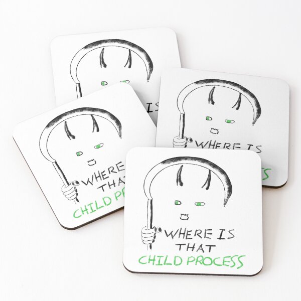 Item preview, Linux Child Process Reaper (black, green) designed and sold by orangejuice10.