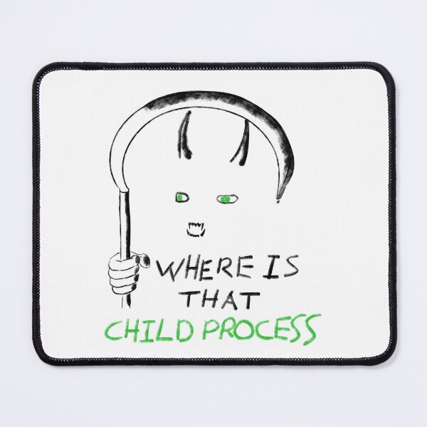 Item preview, Linux Child Process Reaper (black, green) designed and sold by orangejuice10.