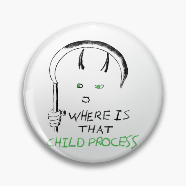 Item preview, Linux Child Process Reaper (black, green) designed and sold by orangejuice10.