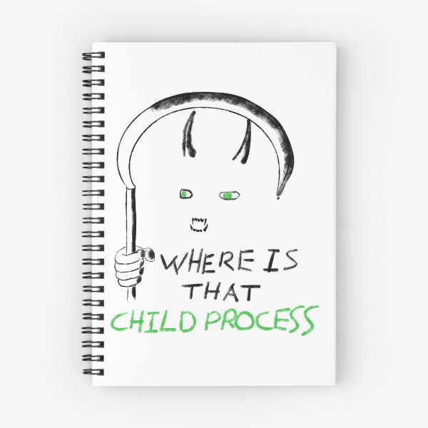 Item preview, Linux Child Process Reaper (black, green) designed and sold by orangejuice10.