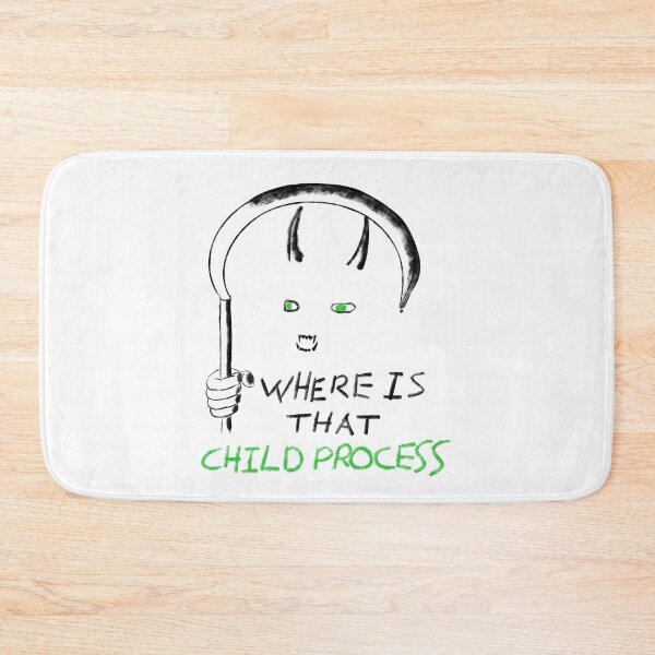 Item preview, Linux Child Process Reaper (black, green) designed and sold by orangejuice10.