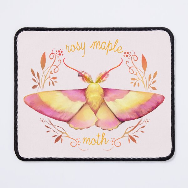 Item preview, rosy maple moth designed and sold by tropi-cat.