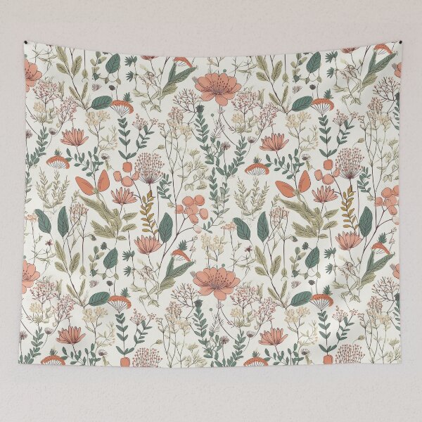 Item preview, Botanical pattern seamless flower vintage designed and sold by PolarInk.