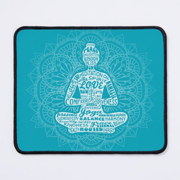 Item preview, Yoga Woman Meditating Mandala designed and sold by jitterfly.