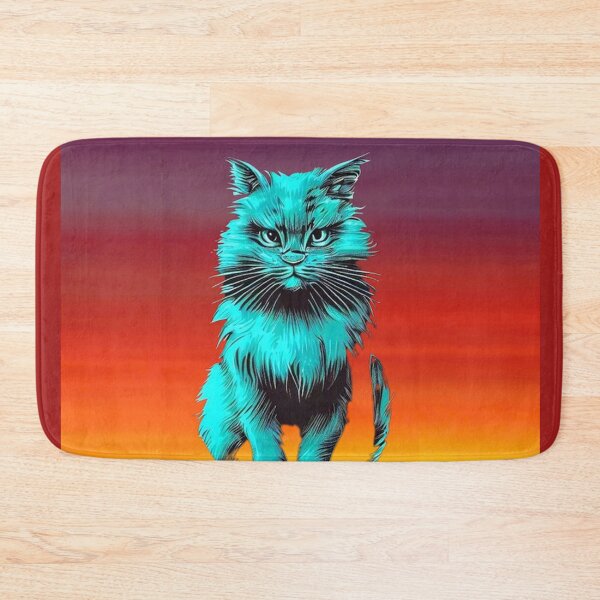 Item preview, Blue cat looks ahead graphic designed and sold by JaroDesign2023.