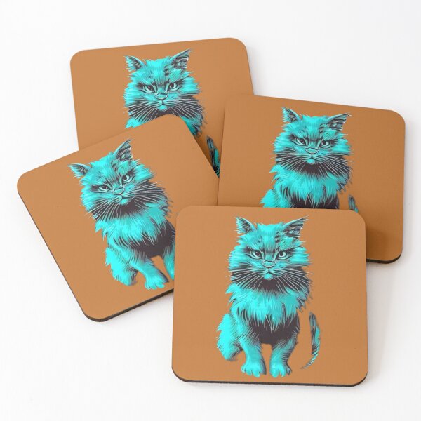 Item preview, Blue cat looks ahead graphic designed and sold by JaroDesign2023.