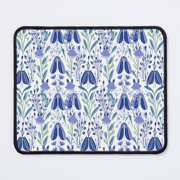 Item preview, Scandinavian Bluebells - floral folk pattern designed and sold by ZolwPodroznik.