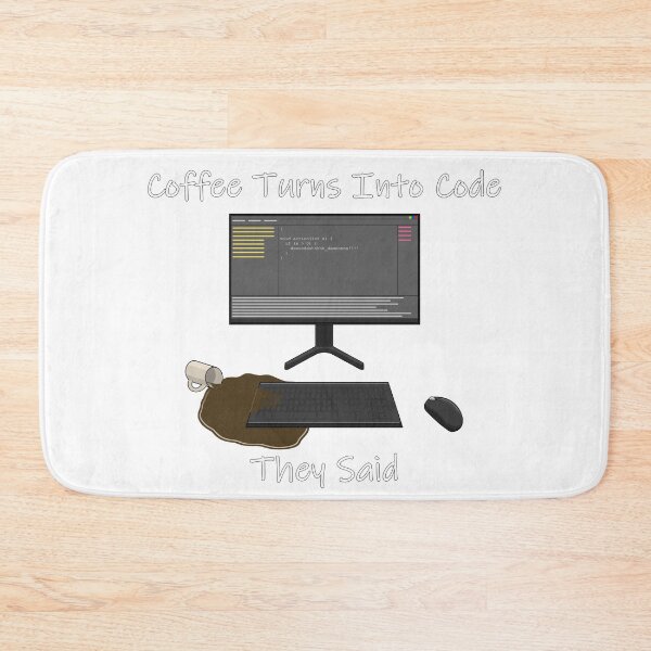 Item preview, Coffee turns into code they said designed and sold by orangejuice10.