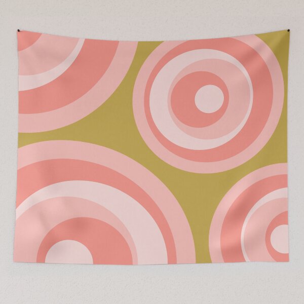 Item preview, Pink retro style circles designed and sold by BattaAnastasia.