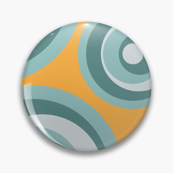 Item preview, Blue retro style circles designed and sold by BattaAnastasia.