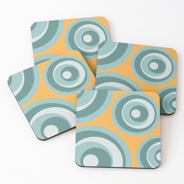 Item preview, Blue retro style circles designed and sold by BattaAnastasia.