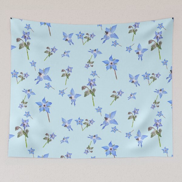 Item preview, Pretty borage blue  designed and sold by OllieandQuinn.