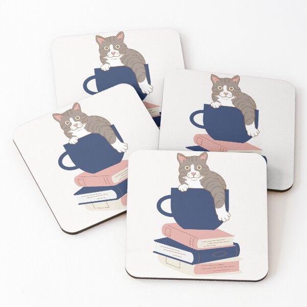 Item preview, Coffee lover cat mother books colektor designed and sold by ThingsByHerkiel.