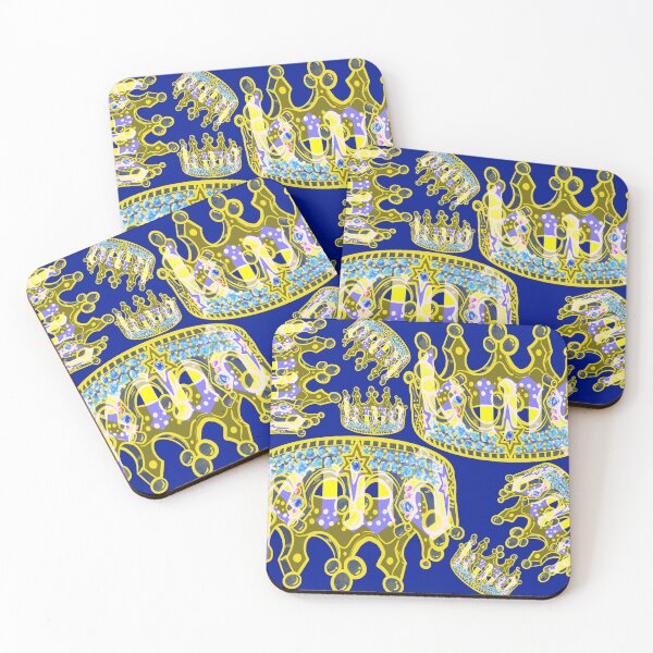 Item preview, KINGS CROWN DARK BLUE  designed and sold by GIVENGRACE.ART.