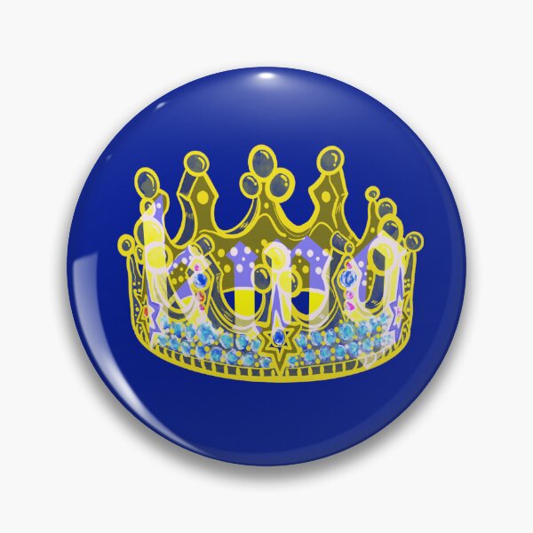 Item preview, KINGS CROWN DARK BLUE  designed and sold by GIVENGRACE.ART.