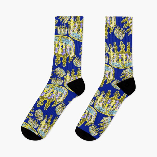 Item preview, KINGS CROWN DARK BLUE  designed and sold by GIVENGRACE.ART.