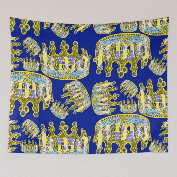 Item preview, KINGS CROWN DARK BLUE  designed and sold by GIVENGRACE.ART.