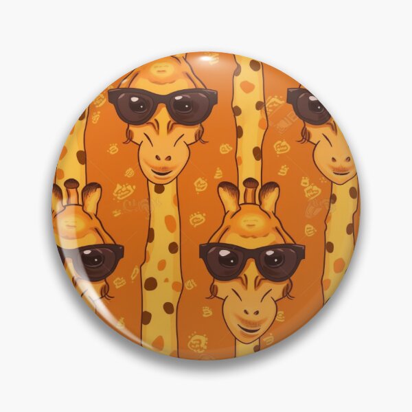 Item preview, Giraffe cartoon with glasses pattern designed and sold by ZolwPodroznik.