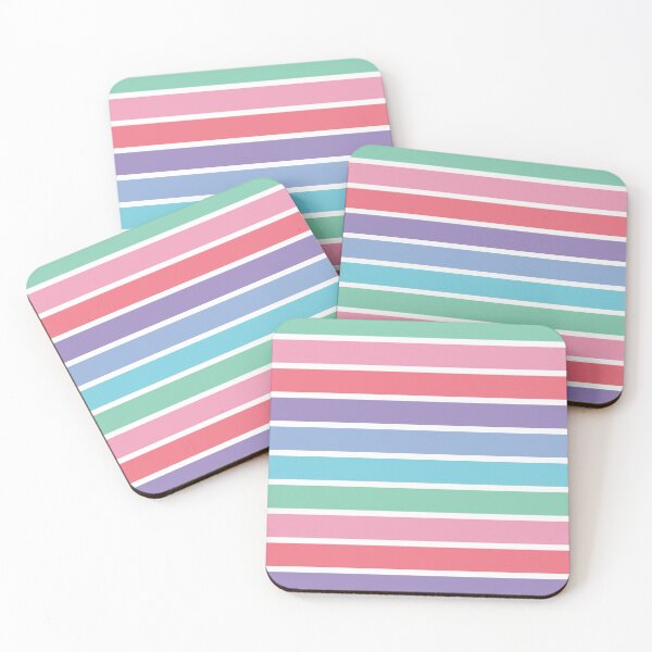 Item preview, Light Summer Color Palette Stripes Seasonal Colors designed and sold by HopefulFlower.
