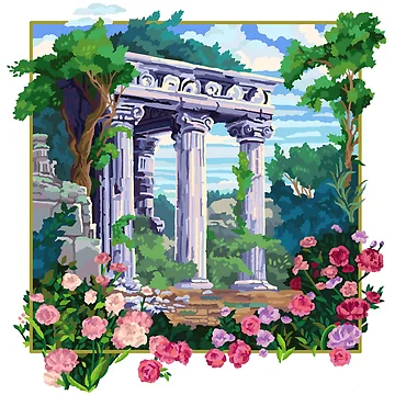 Artwork thumbnail, Columns and Roses by Slh69