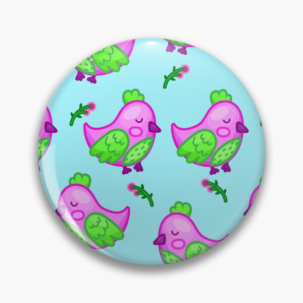 Item preview, Bird pink spring pattern girl texture designed and sold by Folomkina-store.