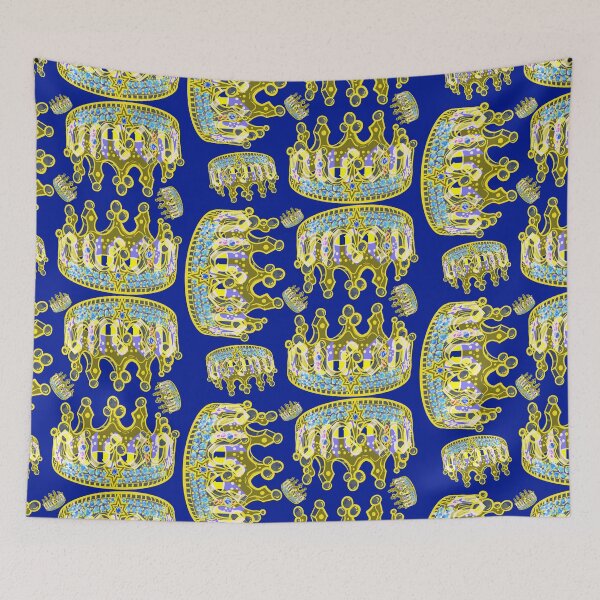 Item preview, QUEENS CROWN DARK BLUE  designed and sold by GIVENGRACE.ART.