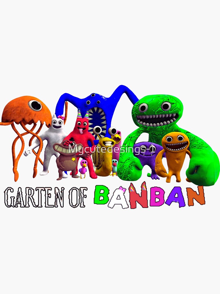 Nab Nab. Garten of Banban Logo and Characters. Horror games 2023