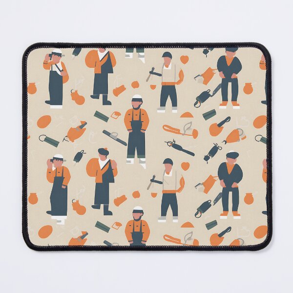 Item preview, Happy Labour day abstract pattern designed and sold by TheInspiredAI.