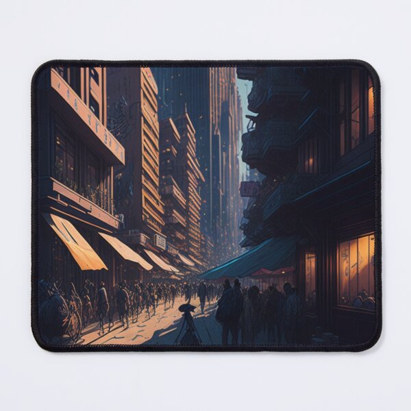 Item preview, Busy city anime landscape designed and sold by Aleksandar Boric.