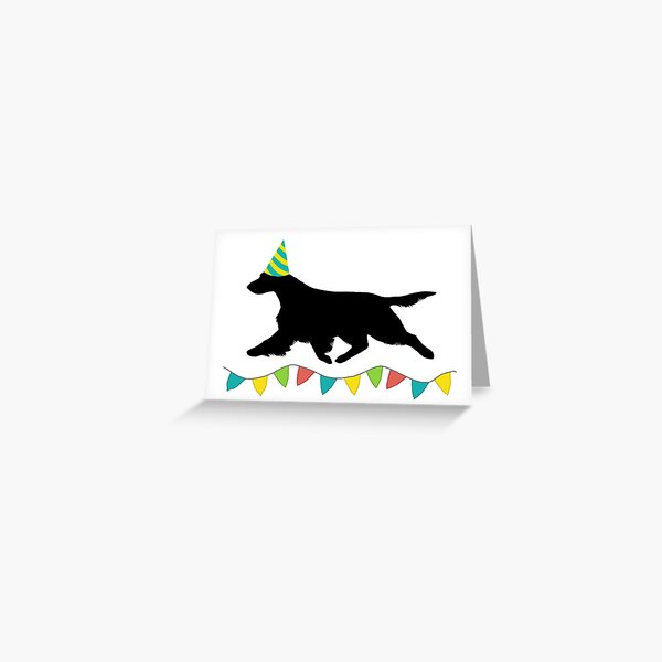 Field Spaniel (Black) Birthday Card Greeting Card