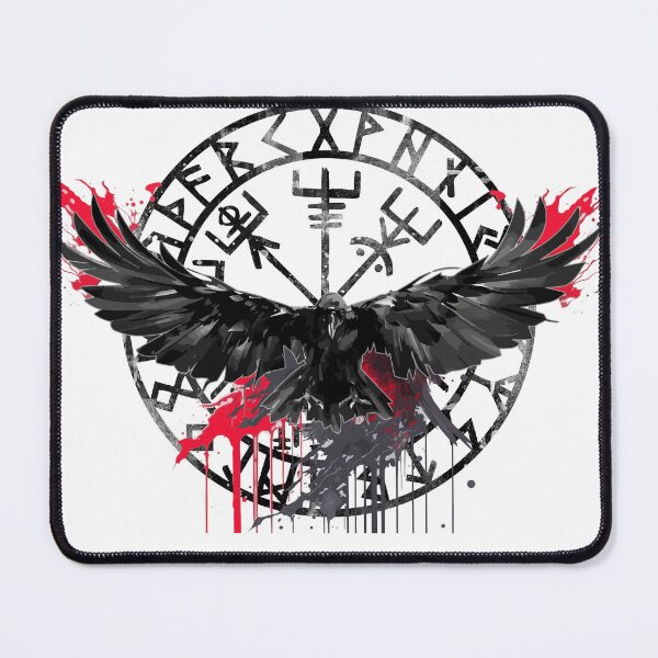 Item preview,  Vegvisir Viking Rune with Ravens Hugin and Munin- Protection Rune, Valhalla. designed and sold by PhotoArtMC.