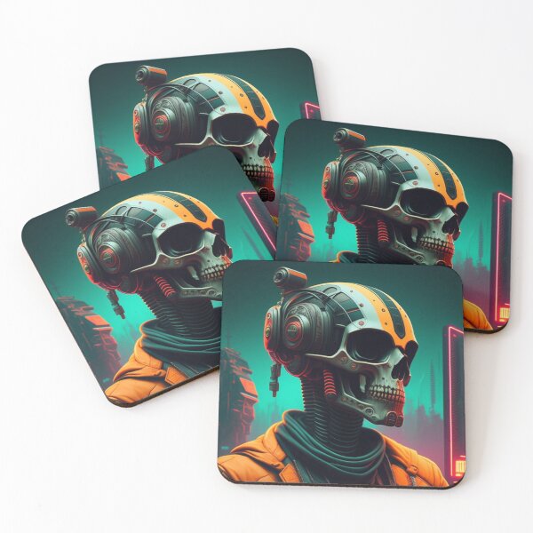 Item preview, Cyberpunk Skull 3 designed and sold by Skull Rhiz.