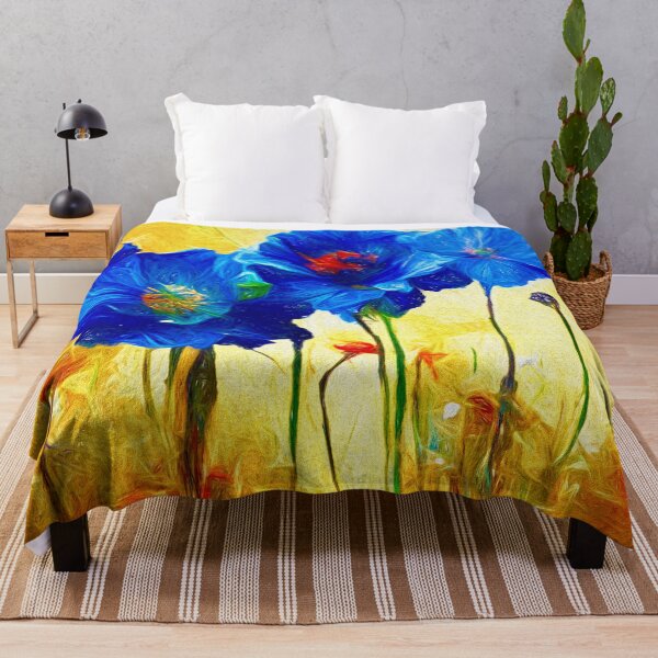Item preview, Exploring Imaginary Worlds: The Vibrant Himalayan Blue Poppy I designed and sold by Rocky Mountain Artistry.