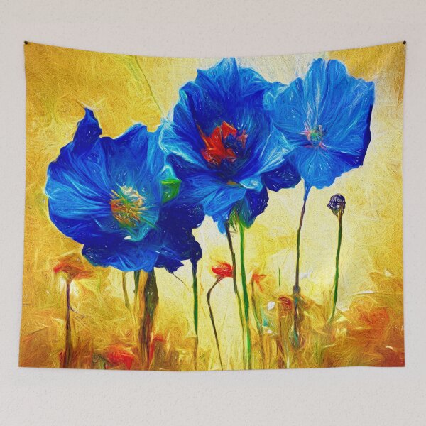 Item preview, Exploring Imaginary Worlds: The Vibrant Himalayan Blue Poppy I designed and sold by Rocky Mountain Artistry.