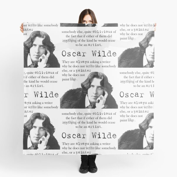 Item preview, Oscar Wilde Writer Gift Art Quote designed and sold by Bonita Rosewood.