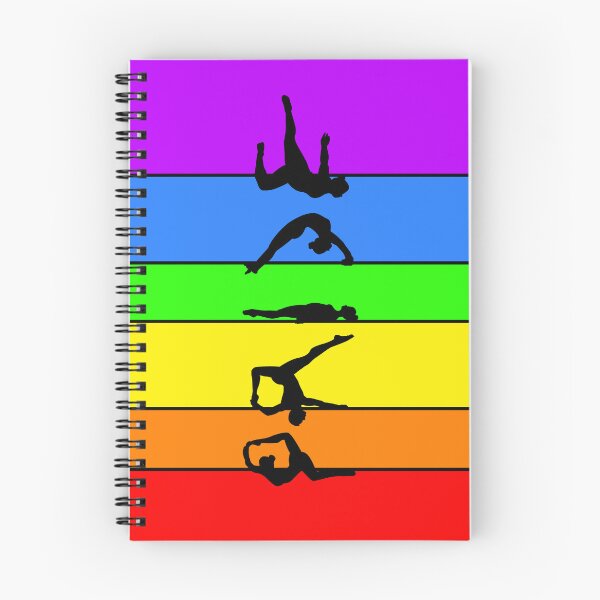 Aperçu de l'œuvre Pride Silhouette Pole Dancers en arc-en-ciel créée et vendue par PoleTechnica.
