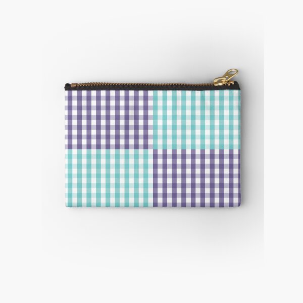 Item preview, Turquoise & Purple Patchwork Gingham designed and sold by PSCSCo.