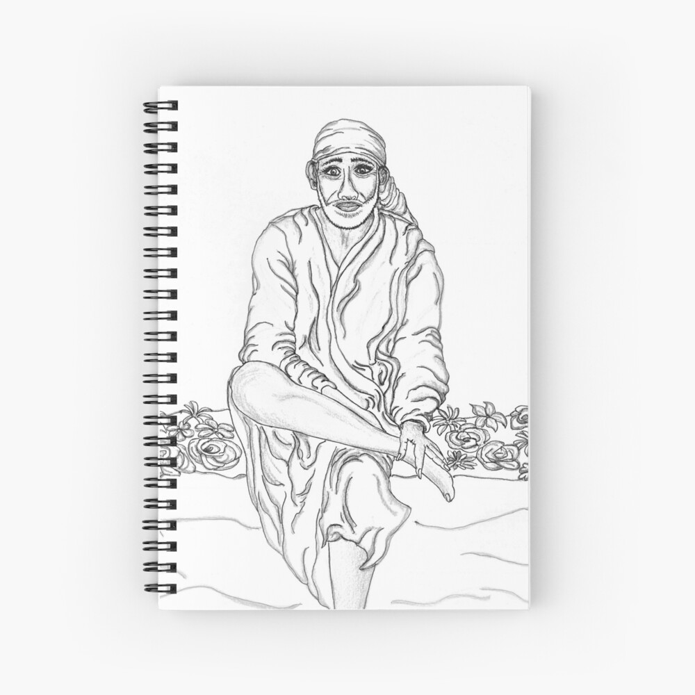 Buy Sketch of Saibaba Handmade Painting by KINNARY PATEL.  Code:ART_7565_49313 - Paintings for Sale online in India.
