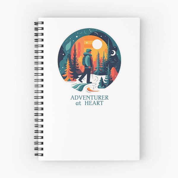 Item preview, Adventurer at Heart - Mountains, Camping, Wanderlust, Hiking, Backpacking, Outdoor Unisex, Apparel Gift designed and sold by Gorma Kuma.