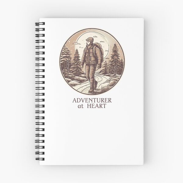 Item preview, Adventurer at Heart - Mountains, Camping, Wanderlust, Hiking, Backpacking, Outdoor Unisex, Apparel Gift designed and sold by Gorma Kuma.